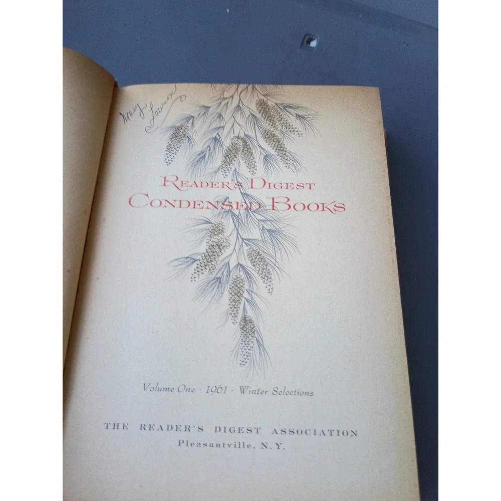Readers Digest‎ Condensed Magenta Cover Vol 1 1961 Winter 1st Edition